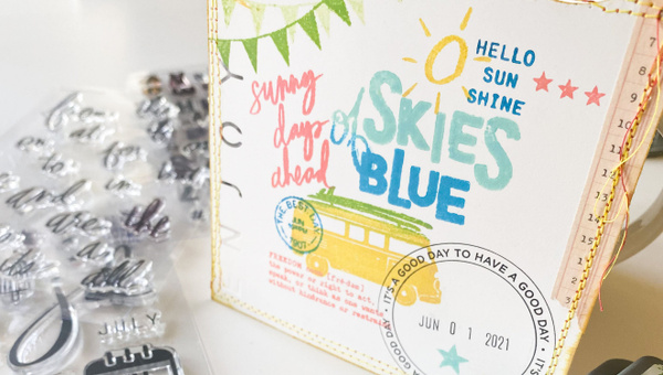 Stamp Set : 4×6 Blue Skies Alpha, 5 of 5