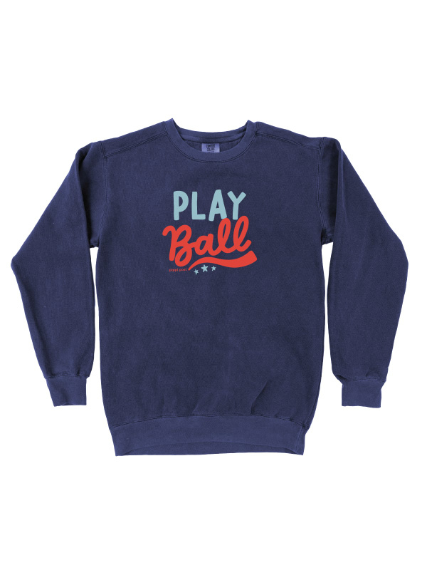 Play Ball Baseball Sweatshirt - True Navy, 3 of 3