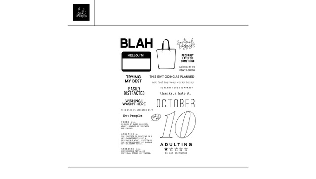 Digital 4×6 October Agenda Stamp Set, 1 of 1