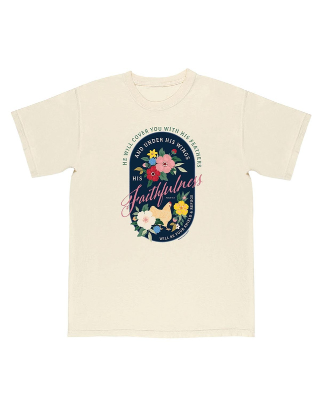 Chicken Faith Tee - Ivory, 1 of 5
