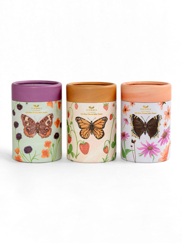 Flutter Friends - Set of Three 100 Piece Shaped Mini Jigsaw Puzzles, 1 of 5