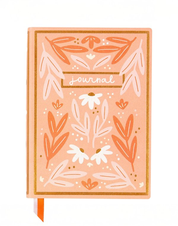 Pink Floral 5×7 Lined Softcover Book Journal, 2 of 4