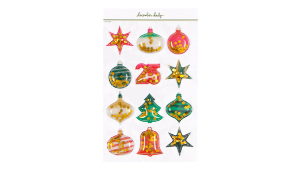 December Daily® 2026 Puffy Confetti Stickers, 1 of 4