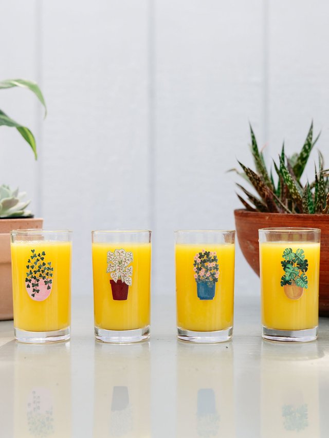 Houseplants 6oz Mini Juice Glass Set, 1 of 8