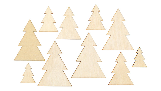 Wood Veneer Trees, 1 of 3