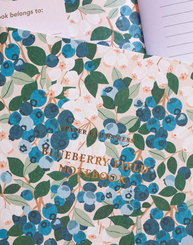 Flourish in Faith Blueberry Field Stitched Notebook, 4 of 5