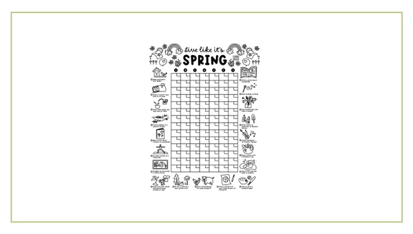 Spring Printable Calendar Poster, 1 of 3