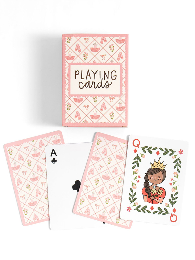 Ballet Florals & Bows - Deck of Playing Cards, 5 of 6