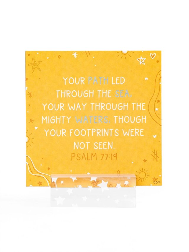 Verses for the Beach – Bible Verse Card Set + Display Stand, 5 of 8