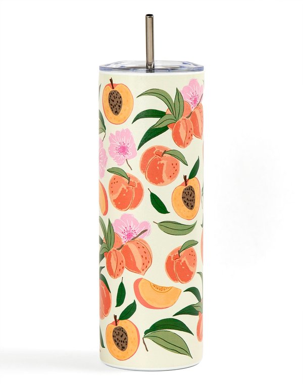 Peach Blossom 20oz Stainless Steel Skinny Tumbler, 4 of 5