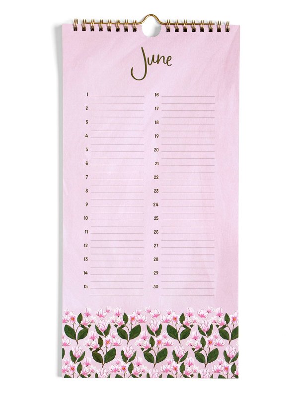Celebrations by the Month Perpetual Wall Calendar - Floral, 3 of 6