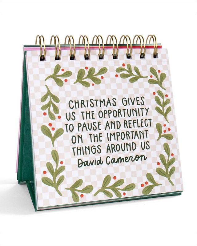 25 Days Of Christmas - Quotes + Prompts Advent Desk Calendar, 12 of 13