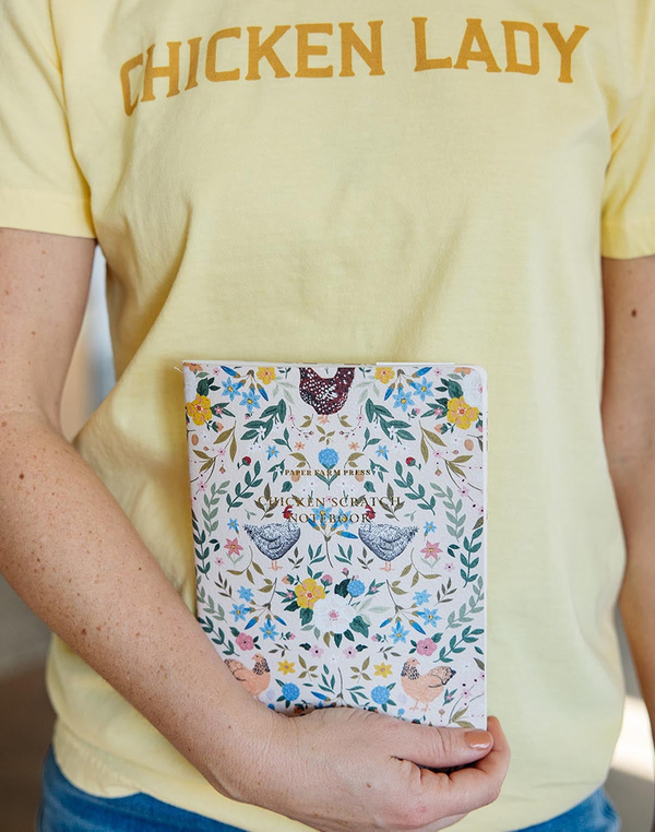 Chickens & Flowers Stitched Notebook, 2 of 5