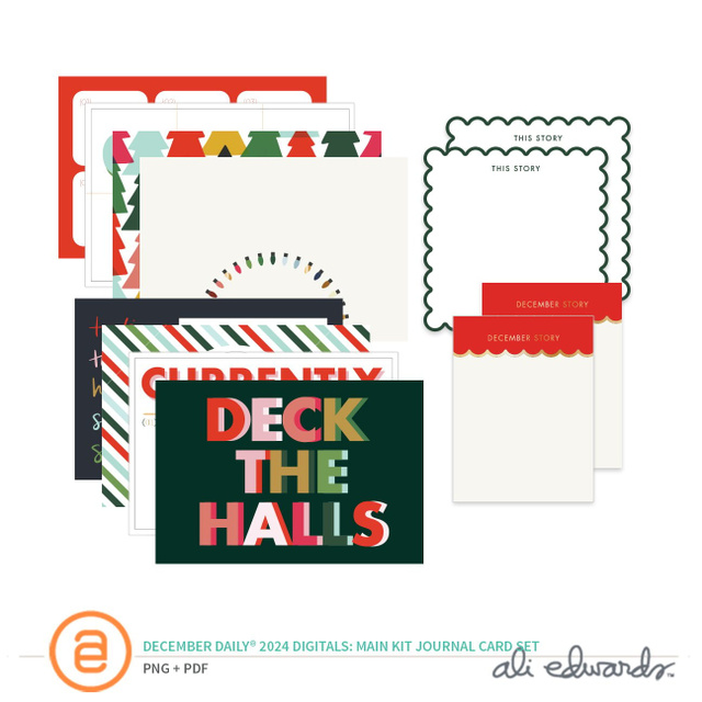 December Daily® 2024 Digital Main Kit Journal Card Set, 1 of 1