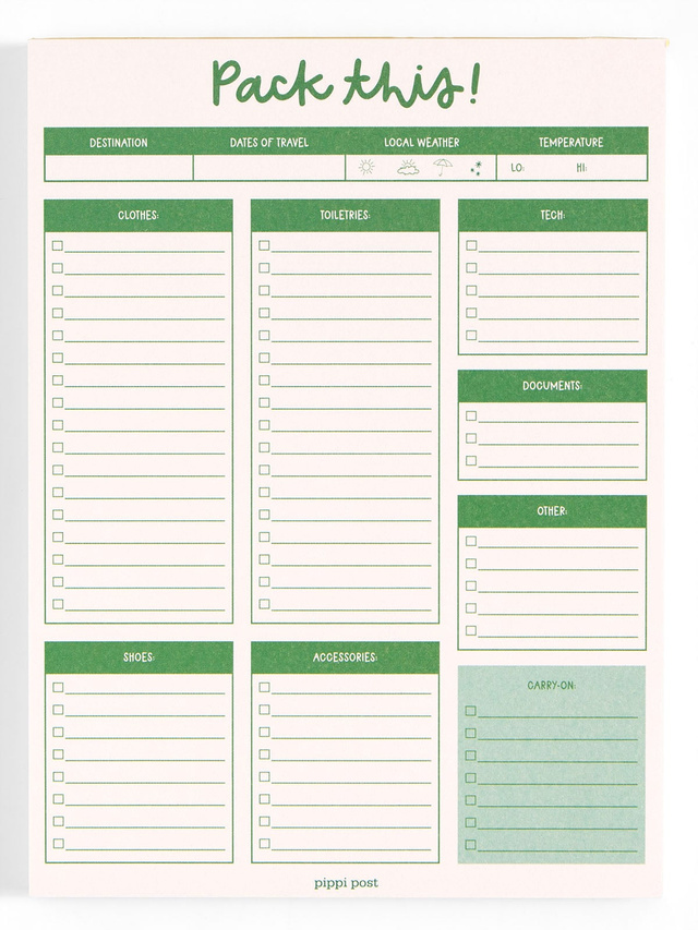 Pack This Travel Planning 6×8 Notepad, 2 of 2