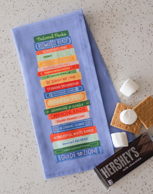 National Parks Book Stack Tea Towel, 2 of 6