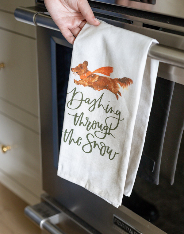 Dashing Dog Kitchen Towel, 1 of 3
