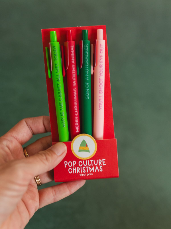 Pop Culture Christmas Movie Quotes Pen Set, 3 of 6