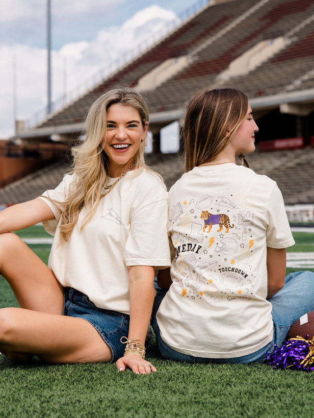 Baton Rouge Football Game Day Tee - Ivory, 3 of 5
