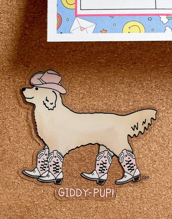 Giddy-Pup Clear Decal Sticker, 2 of 4