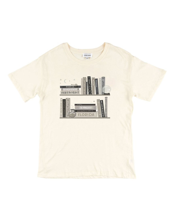 Poetry Bookshelf Tee - Ivory, 3 of 3