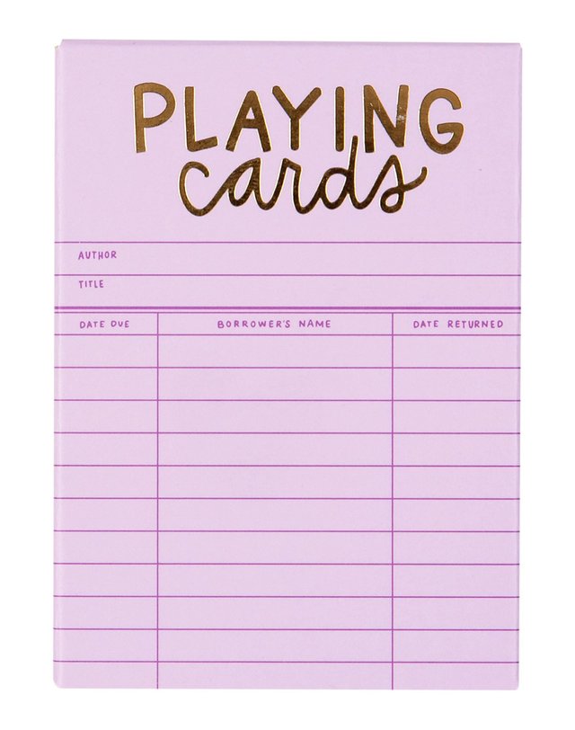 Lilac Library Card Deck Of Playing Cards, 6 of 7
