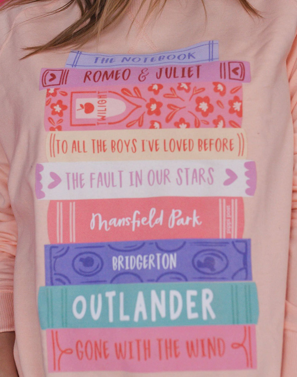 Romance Novels Sweatshirt - Peach, 2 of 3
