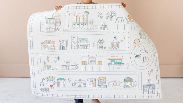 Table Top Modern City Play Mat, 3 of 8