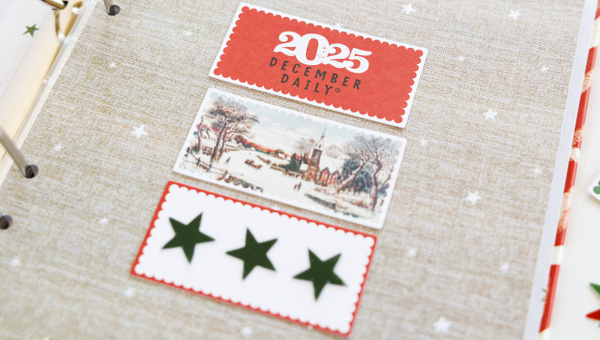 December Cardstock Scallop Label Pack, 3 of 3