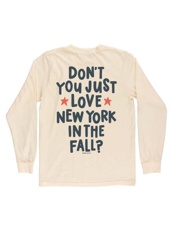 New York In the Fall Long-Sleeve Tee - Ivory, 6 of 6