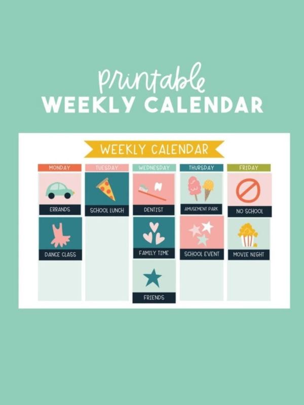 Kids Chore Chart Digital - Printable Calendar, 2 of 5