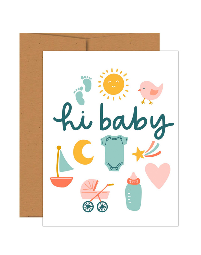 Hi Baby Greeting Card, 1 of 1