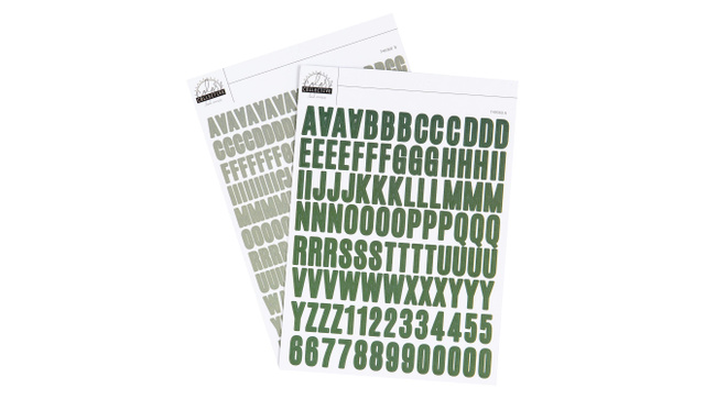 Color Collective 5×7 Cardstock Alphabet Sticker - Evergreen, 1 of 1