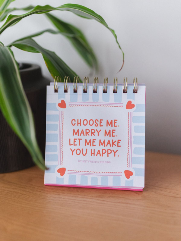 52 Weeks of Rom Com Quotes Desk Flip Calendar, 4 of 7