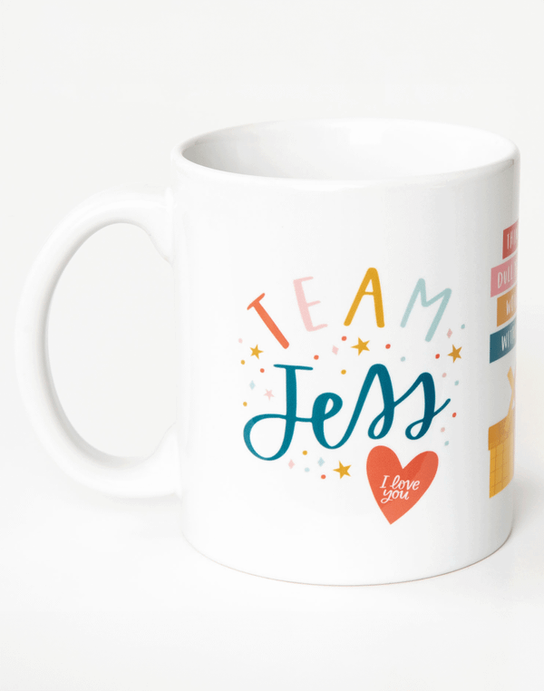 Team Jess Medium Ceramic Mug, 4 of 4