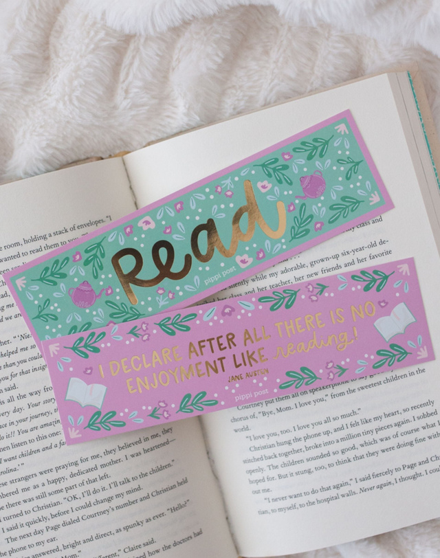 Read Pride and Prejudice Gold Foil Bookmark Set, 2 of 3