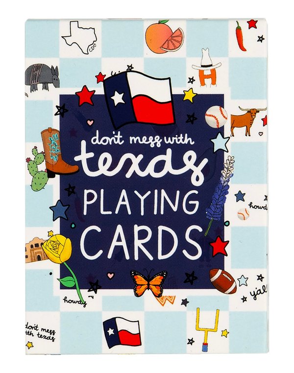 Texas Western Checkerboard Deck of Playing Cards, 1 of 3