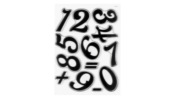 Numbers Are Awesome #4 6×8 Stamp Set, 1 of 2