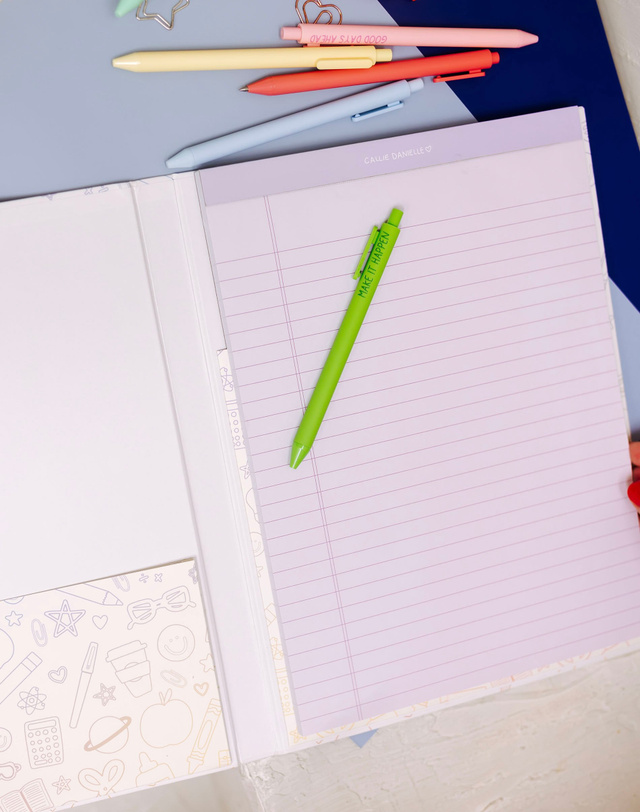 Classroom Icons Clipfolio with Lined Notepad, 6 of 8