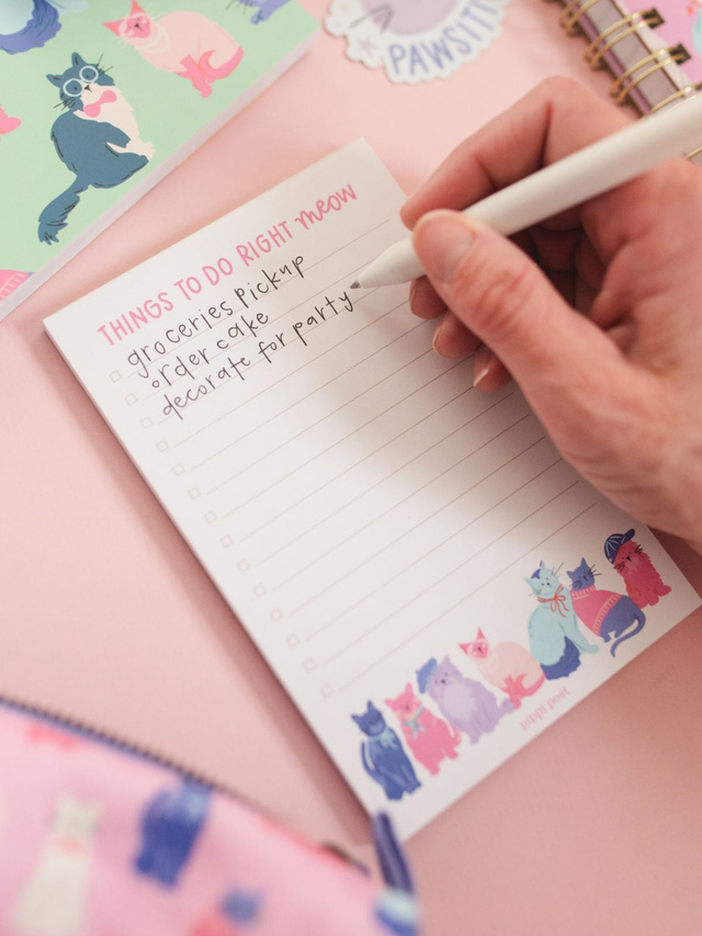 Things To Do Right Meow Cool Cats 4×6 To Do Notepad, 2 of 3