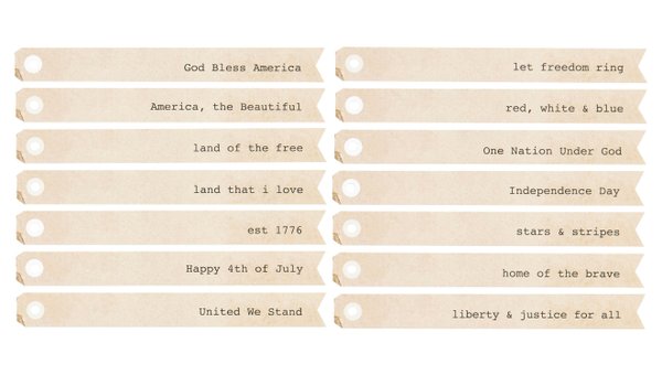 Freedom Slender Tag Booklet, 1 of 4