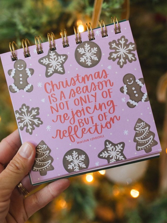 25 Days Of Christmas - Quotes + Prompts Advent Desk Calendar, 7 of 13