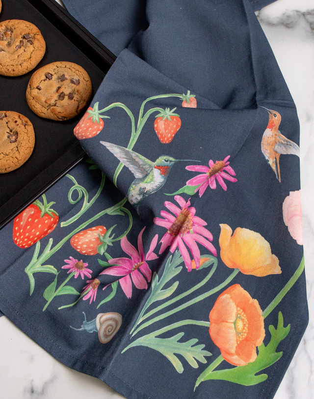 Garden Blooms Tea Towel, 1 of 2