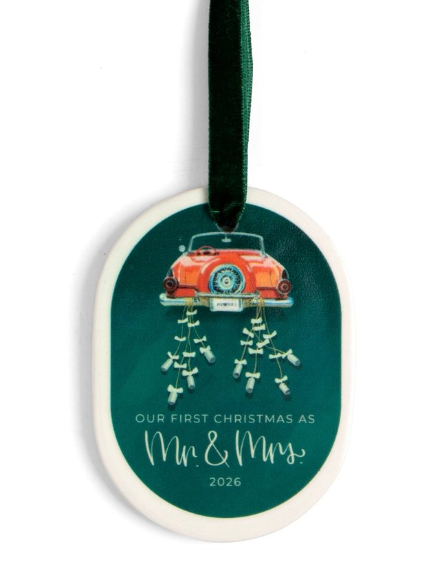 First Christmas As Mr. & Mrs. Newlyweds 2026 Ornament, 1 of 2