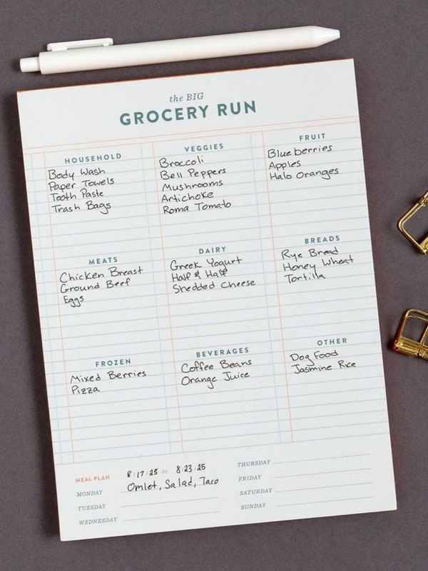 Grocery Run 6×8 Weekly Notepad, 3 of 3