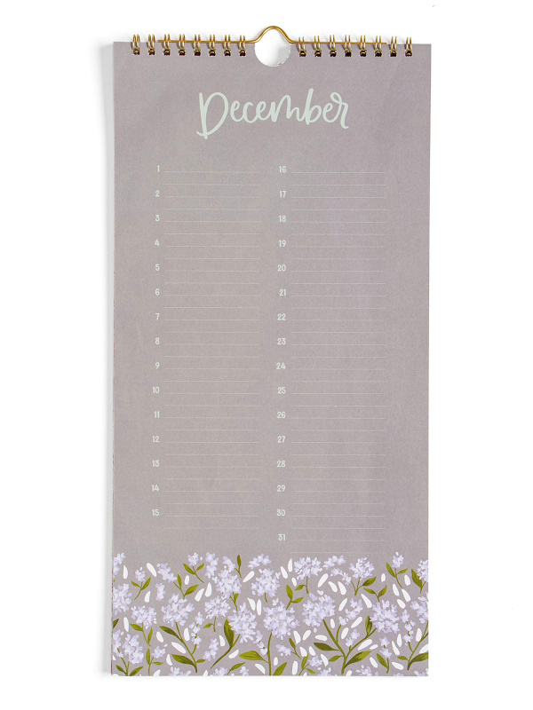 Celebrations by the Month Perpetual Wall Calendar - Floral, 4 of 6