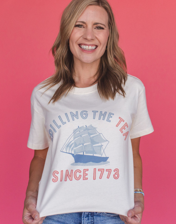 Spilling The Tea Tee - Ivory, 3 of 4