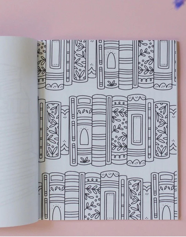 Book Lover Coloring Book , 5 of 8