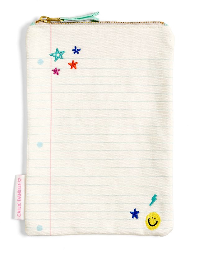 Ledger Paper Canvas Pouch, 1 of 2