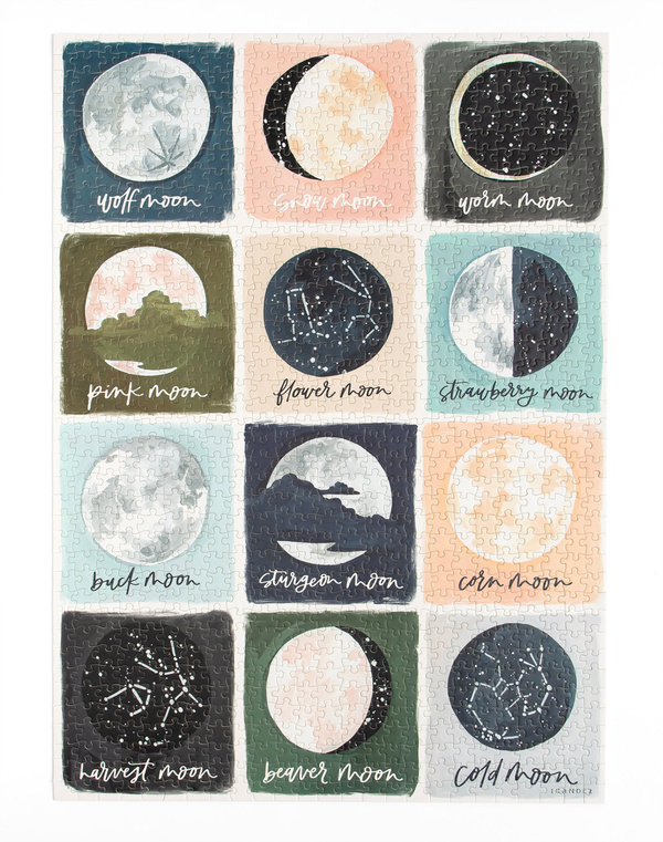 Painted Moons - 1,000 Piece Jigsaw Puzzle, 4 of 9